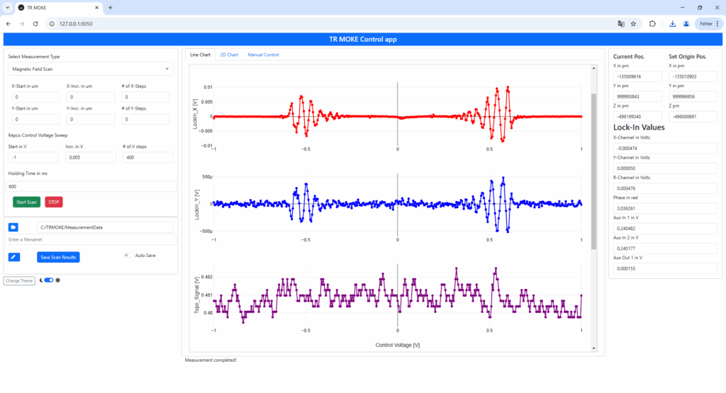 User Software to control CRI²SPIN's setups